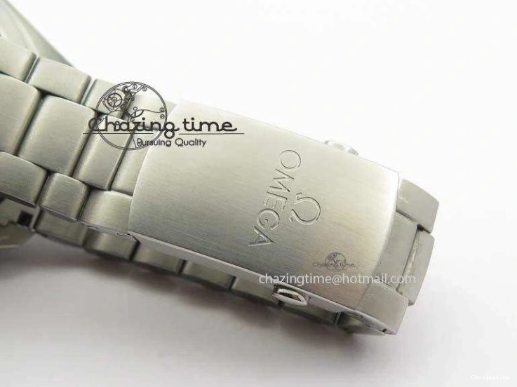 0412 Planet Ocean Master Chronometer Chrono SS OM 1:1 Best Edition Gray Dial On SS Bracelet A Reliable 8180